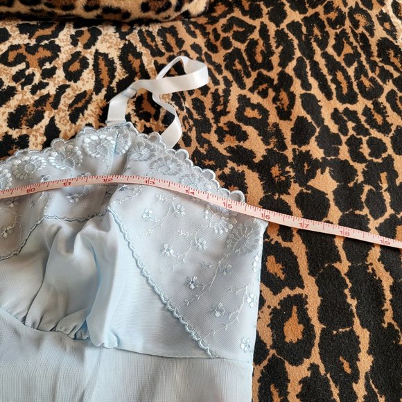 NEW RARE 60s Vintage Powder Blue Chemise, S/M - Picture 4 of 9